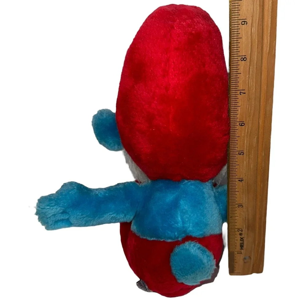 1979‎ Vintage Papa Smurf With Beard Plush Doll 8